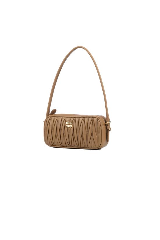 25FW 미우미우 숄더백 5NE024AFPPF098L CARAMEL DOM - MIU MIU