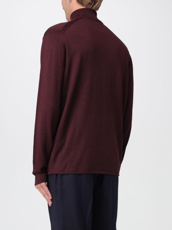 25FW 엠포리오 아르마니 스웨터 EM002025AF14195 F5009 Burgundy - EMPORIO ARMANI