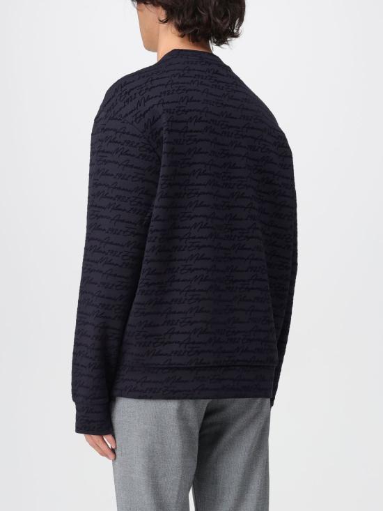 25FW 엠포리오 아르마니 긴팔 티셔츠 EM002900AF10013 FB308 Blue - EMPORIO ARMANI