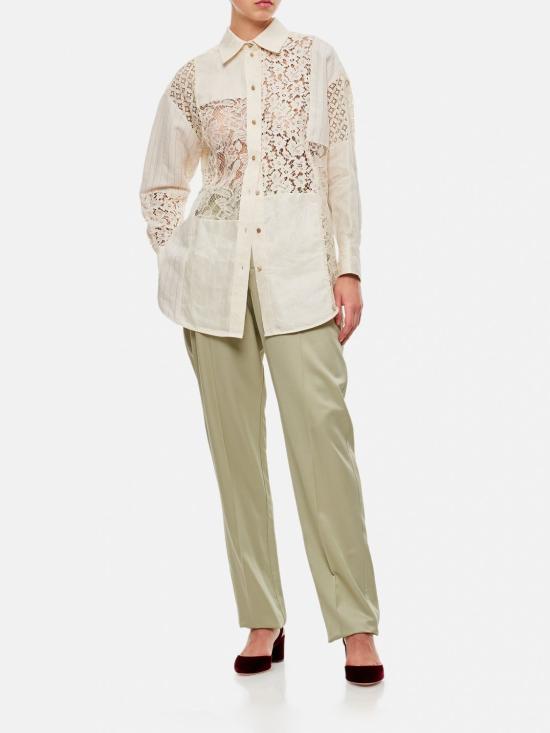 25FW 보테가베네타 스트레이트 팬츠 770908V35E0 1575 Grey - BOTTEGA VENETA