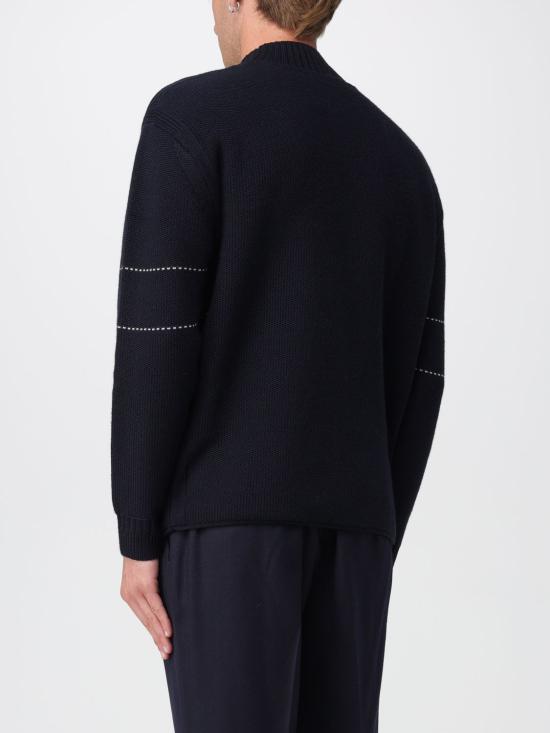 25FW 엠포리오 아르마니 스웨터 EM002024AF18103 UB118 Navy - EMPORIO ARMANI