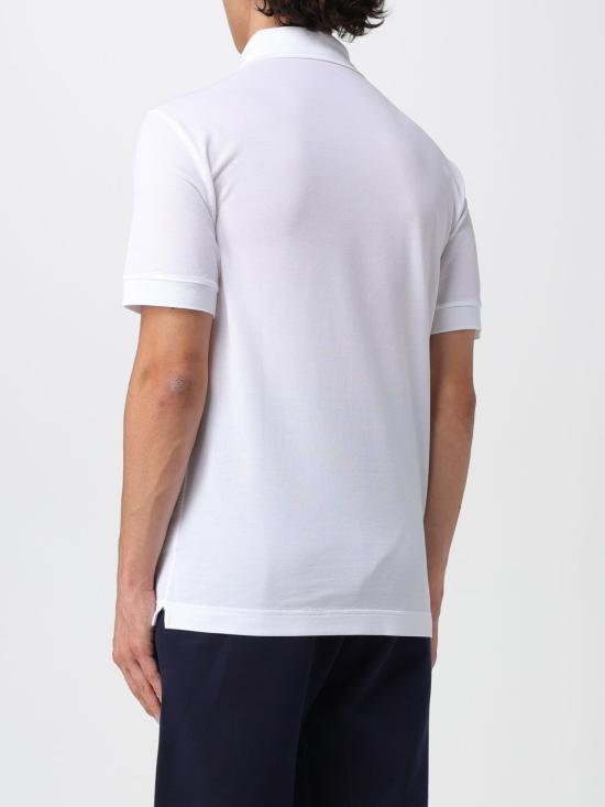 25FW 돌체앤가바나 로고 태그 코튼 폴로 셔츠 G8PL4TG7F2H W0800 White - DOLCE & GABBANA