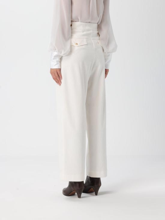 25FW 막스마라 스트레이트 팬츠 2526786018600 004 Ivory - MAX MARA