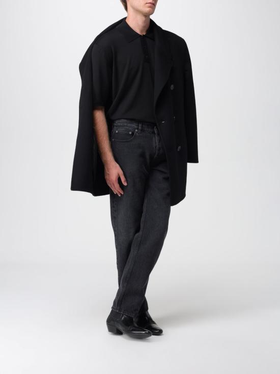 25FW 생로랑 코트 837180Y060R 1005 Black - SAINT LAURENT