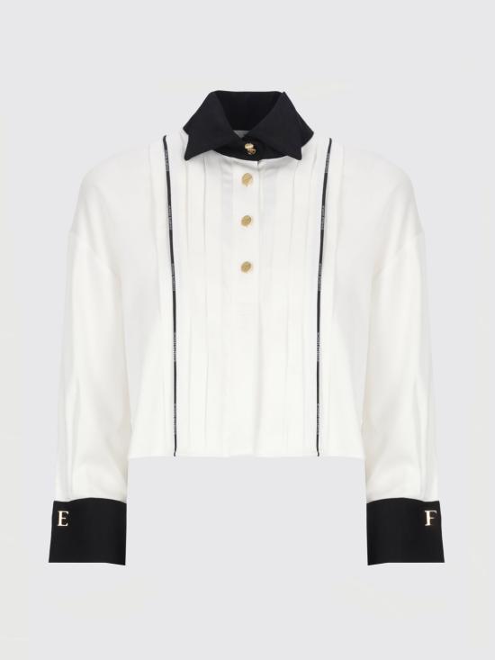 25FW 엘리자베타프랜치 블라우스 CA100 221 White - ELISABETTA FRANCHI