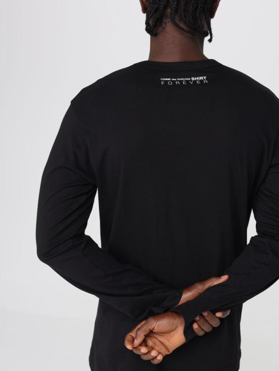 25FW 꼼데가르송 반팔 티셔츠 FZT003PER 1 Black - COMME DES GARCONS