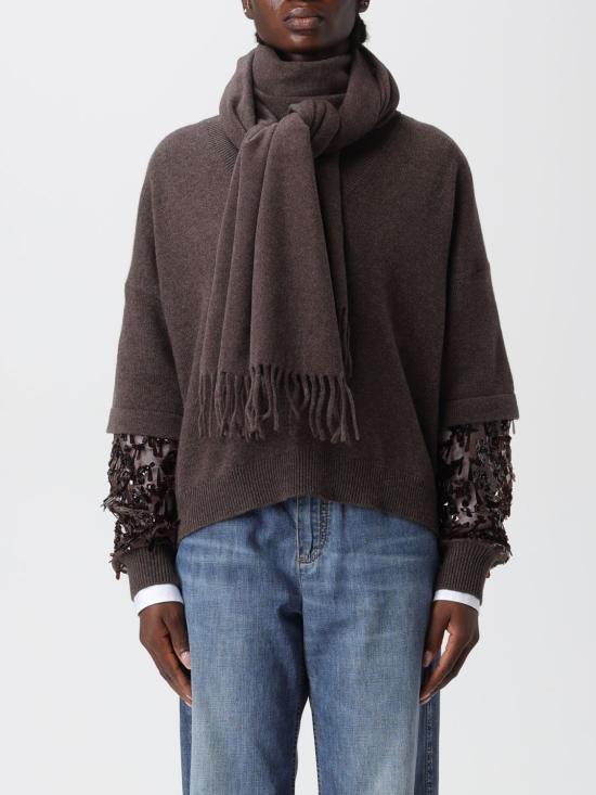 25FW 브루넬로 쿠치넬리 머플러/스카프 MSCDVSW01 C2559 Dark - BRUNELLO CUCINELLI