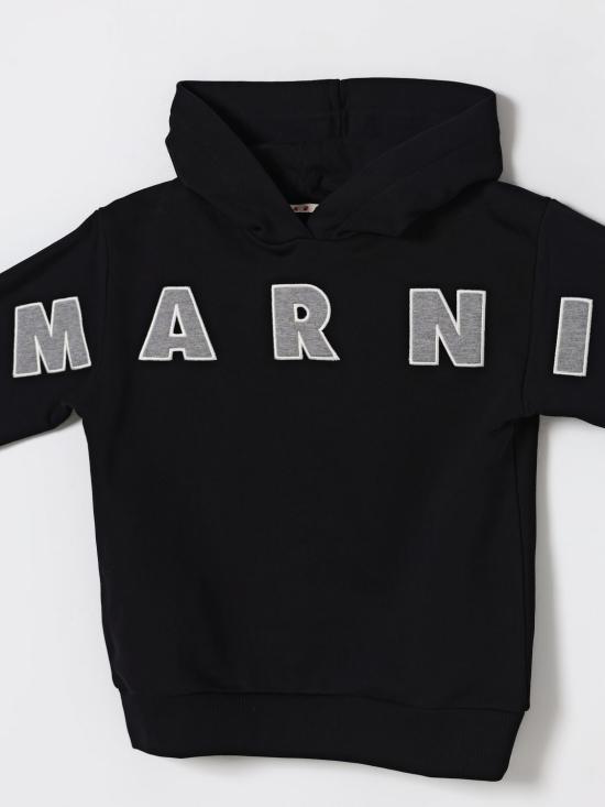25FW [키즈] 마르니 풀오버 M01266M00V0 0M90D Black - MARNI
