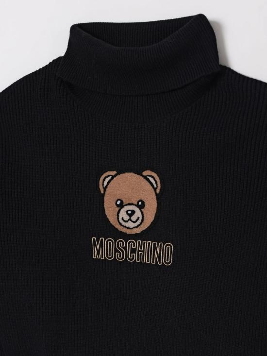 25FW [키즈] 모스키노 풀오버 HDW02ALHE77 60100 Black - MOSCHINO