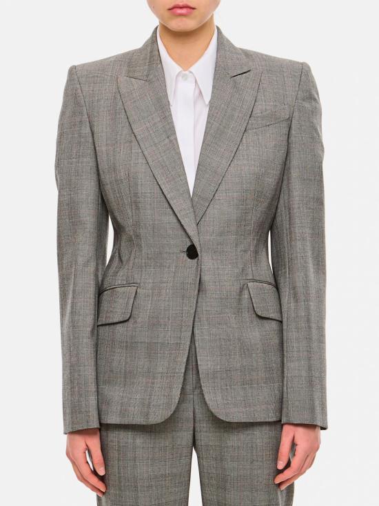 25FW 알렉산더 맥퀸 수트 자켓 780928QJAD6 1060 Grey