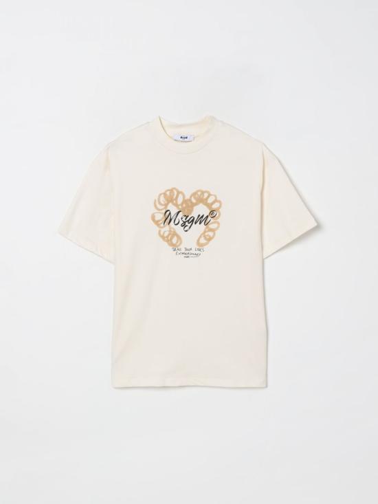 25FW [키즈] 엠에스지엠 티셔츠 F5MSJGTH080 013 White