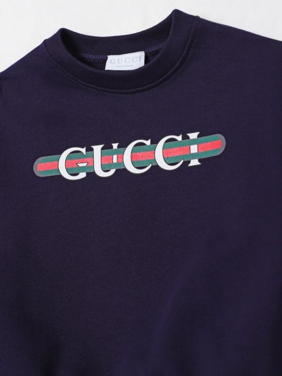 25FW [키즈] 구찌 풀오버 793528XJGPJ 4392 Blue - GUCCI