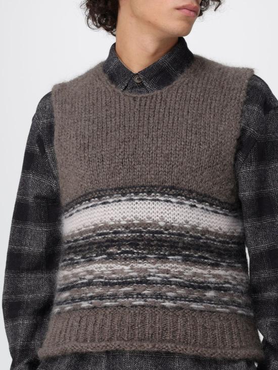 25FW 아워레가시 페럴렐 브이넥 M4253PB BLUR Dove Grey - OUR LEGACY