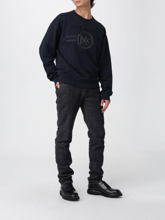 25FW 돌체앤가바나 긴팔 티셔츠 G9AHSZG7PGB B0665 Blue - DOLCE & GABBANA