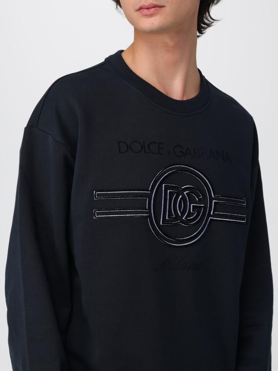 25FW 돌체앤가바나 긴팔 티셔츠 G9AHSZG7PGB B0665 Blue - DOLCE & GABBANA