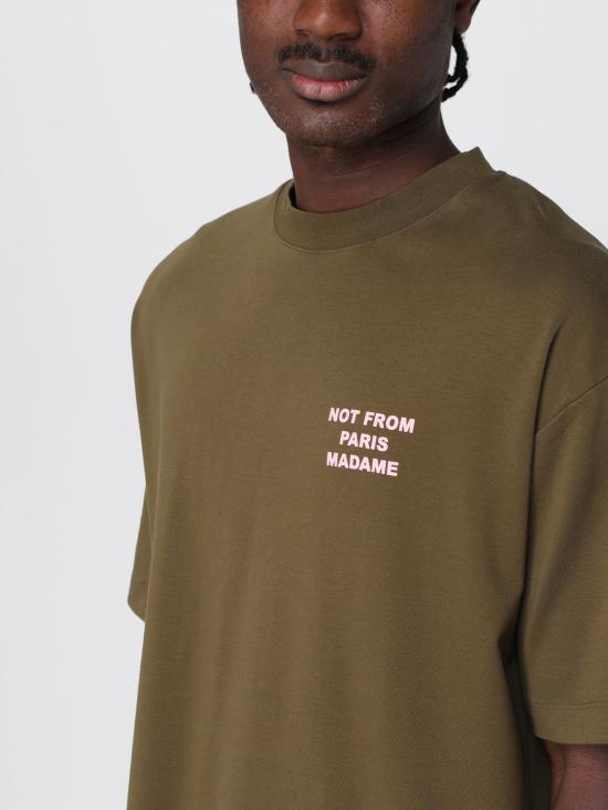 25FW 드롤드무슈 반팔 티셔츠 TS203CO002 KK Kaki - DROLE DE MONSIEUR