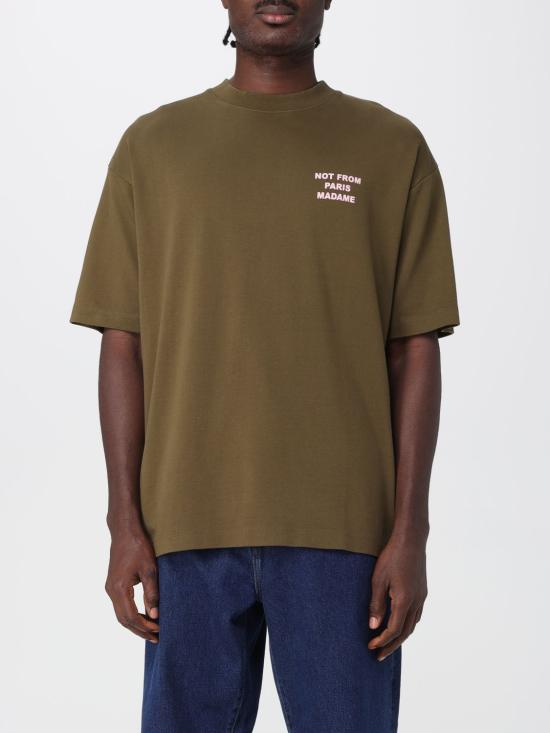 25FW 드롤드무슈 반팔 티셔츠 TS203CO002 KK Kaki