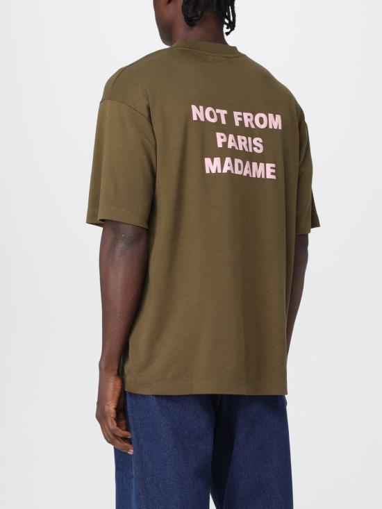 25FW 드롤드무슈 반팔 티셔츠 TS203CO002 KK Kaki - DROLE DE MONSIEUR