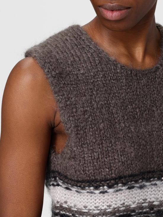 25FW 아워레가시 베스트 W4253PB BLUR FAIR ISLE Brown - OUR LEGACY