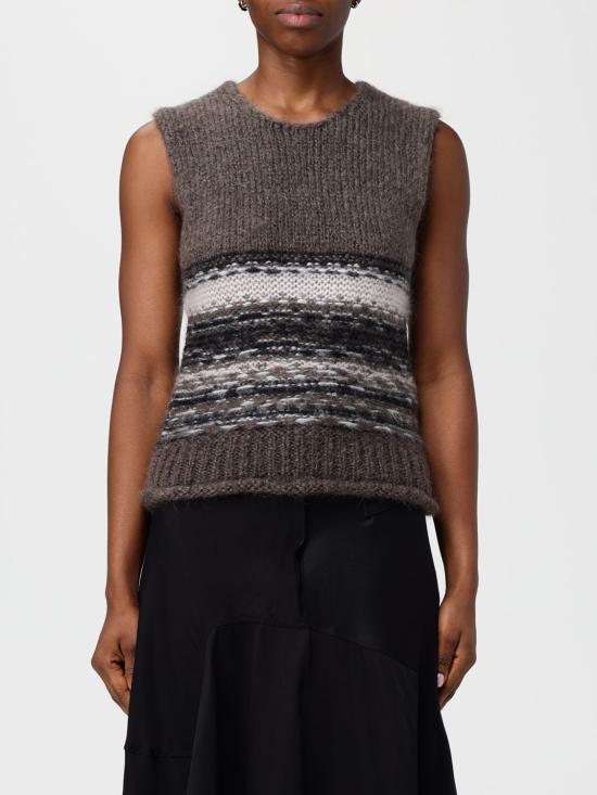 25FW 아워레가시 베스트 W4253PB BLUR FAIR ISLE Brown