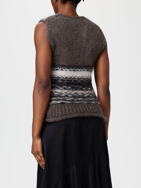 25FW 아워레가시 베스트 W4253PB BLUR FAIR ISLE Brown - OUR LEGACY