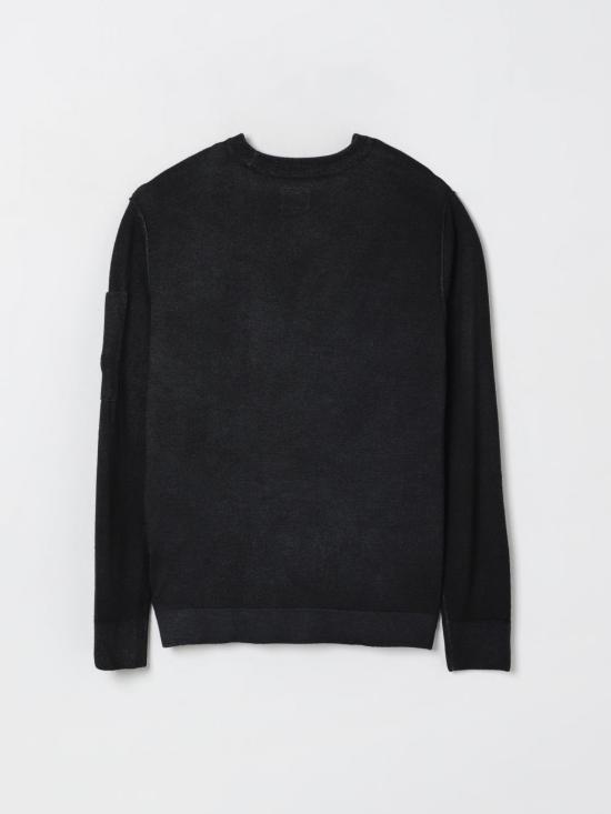 25FW [키즈] 씨피 컴퍼니 풀오버 CMW009LHC01 60100 Black - C.P. COMPANY