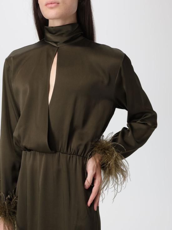 25FW 블루마린 롱 원피스 2A722A N0523 Black - BLUMARINE