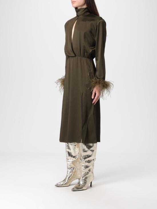 25FW 블루마린 롱 원피스 2A722A N0523 Black - BLUMARINE