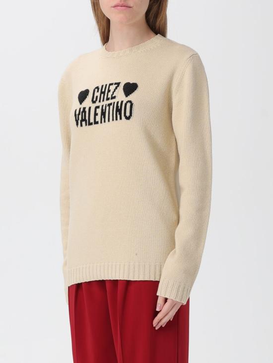 25FW 발렌티노 가라바니 스웨터 7B3KC66S9JL R8E Yellow Cream - VALENTINO GARAVANI