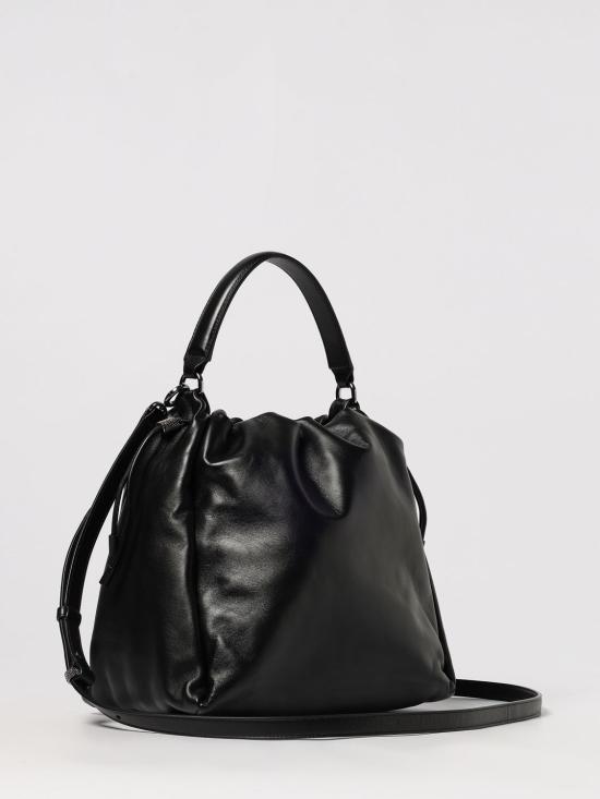 25FW 브루넬로 쿠치넬리 소프트 가죽 멜로우 버킷 백 MBGPD3611 C101 Black - BRUNELLO CUCINELLI