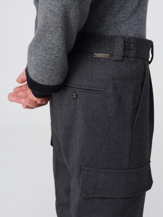25FW 파올로페코라 스트레이트 팬츠 B0315134 8488 Black 1 - PAOLO PECORA