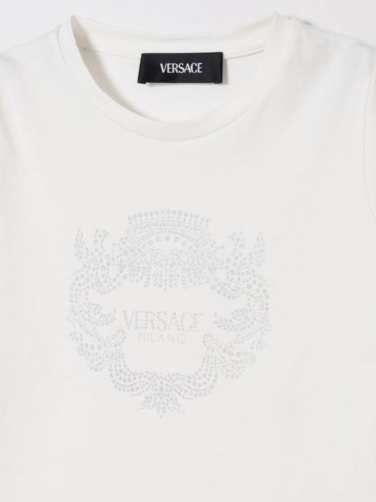 25FW [키즈] 베르사체 티셔츠 10185471A15364 2W610 White - VERSACE
