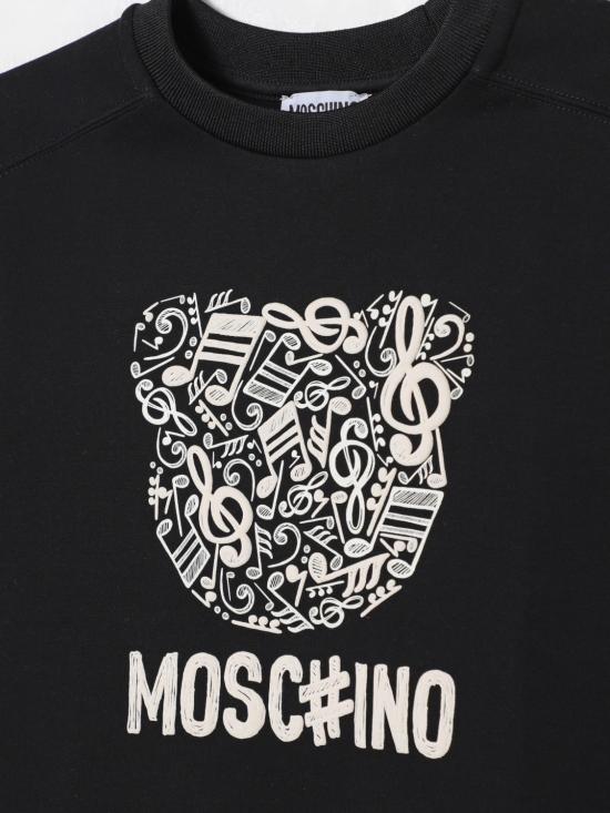 25FW [키즈] 모스키노 풀오버 HMF099LDA58 60100 Black - MOSCHINO