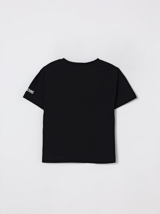 25FW [키즈] 모스키노 티셔츠 HRM05GLAA49 60100 Black - MOSCHINO