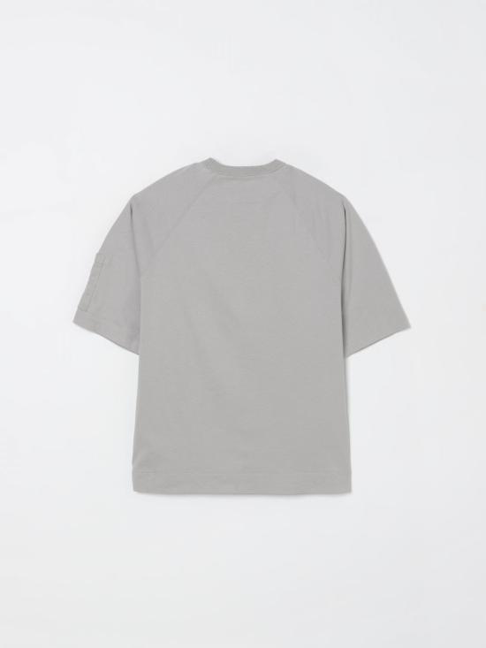 25FW [키즈] 씨피 컴퍼니 티셔츠 CUM00RLAA17 60379 Grey - C.P. COMPANY