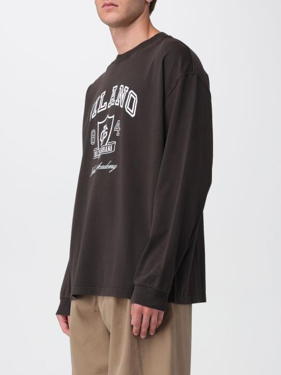 25FW 돌체앤가바나 반팔 티셔츠 G8SY0TG7PLR M1348 Brown - DOLCE & GABBANA