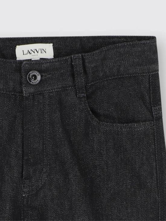 25FW [키즈] 랑방 팬츠 N30320 Z11 Black - LANVIN