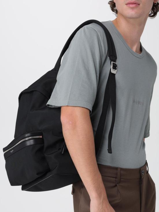 25FW 생로랑 CITY 시티 클래식 로고 백팩 534967FAEYY 1000 Black - SAINT LAURENT