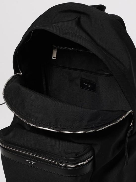 25FW 생로랑 CITY 시티 클래식 로고 백팩 534967FAEYY 1000 Black - SAINT LAURENT