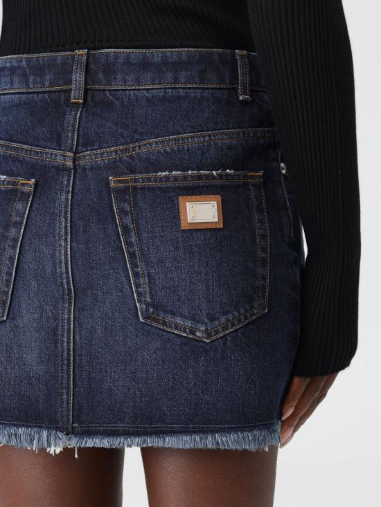 25FW 돌체앤가바나 데님 스커트 F4C2TDG8NQ1 S9001 Denim - DOLCE & GABBANA