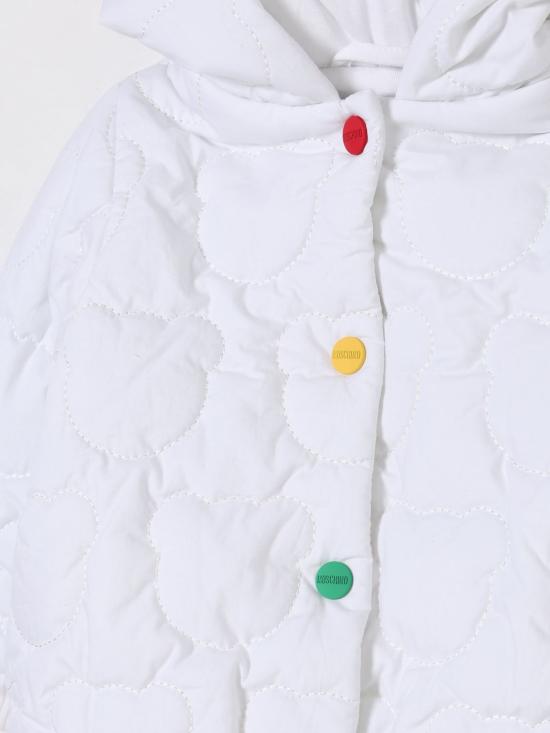 25FW [키즈] 모스키노 캐주얼 자켓 MUS030LLB58 10101 White - MOSCHINO