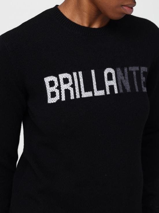 25FW 세인트바쓰 스웨터 QUE0010 BRILLANTE 00 STRASS 00471I Black - MC2 SAINT BARTH