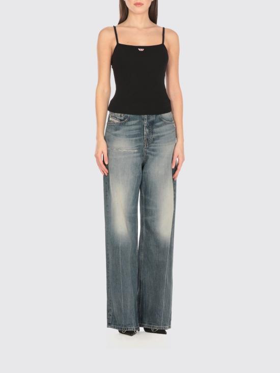 25FW 디젤 반팔 티셔츠 A051070EJAI 9XX Black