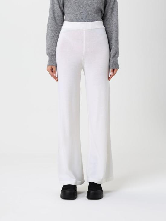 25FW 막스마라 스트레이트 팬츠 2526336018600 001 White