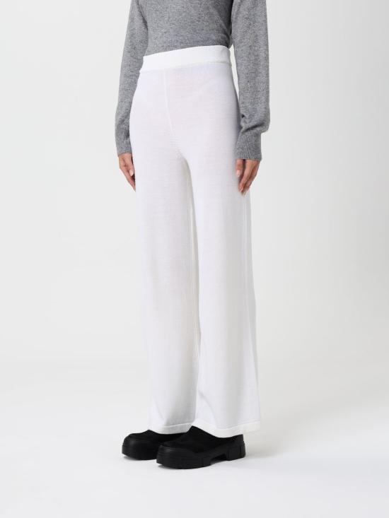 25FW 막스마라 스트레이트 팬츠 2526336018600 001 White - MAX MARA