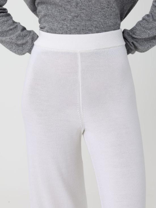 25FW 막스마라 스트레이트 팬츠 2526336018600 001 White - MAX MARA