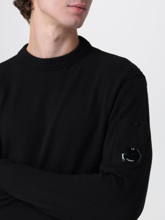 25FW 씨피 컴퍼니 스웨터 19CMKN238A110432A 999 Black - C.P. COMPANY