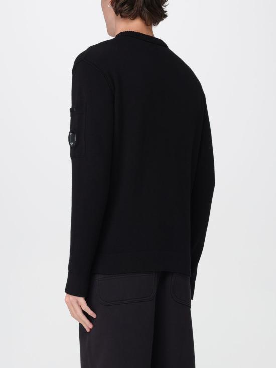 25FW 씨피 컴퍼니 스웨터 19CMKN238A110432A 999 Black - C.P. COMPANY