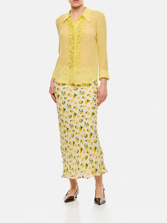 25FW 스텔라 맥카트니 셔츠 6201033DU251 7410 Yellow - STELLA MCCARTNEY