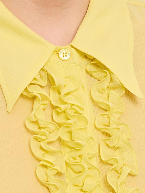 25FW 스텔라 맥카트니 셔츠 6201033DU251 7410 Yellow - STELLA MCCARTNEY